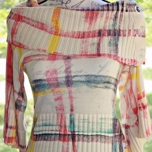 multicolor wool sweater